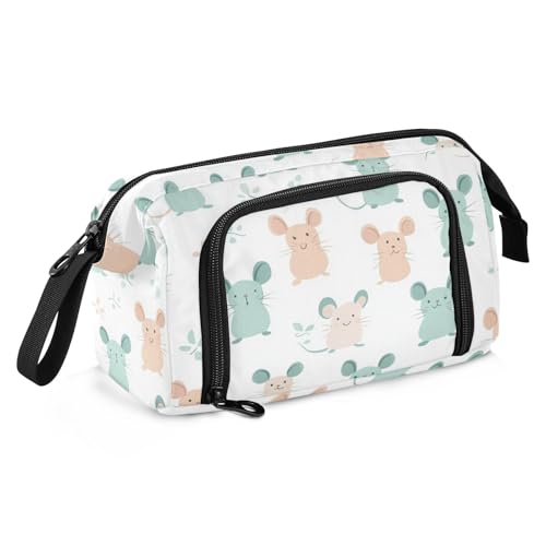 Boho Einfacher Stil Tier Niedlich Federmäppchen Große Kapazität Federmäppchen mit Schlitz Hüllen mit Stifthalter für Mädchen Büro von Amooorous