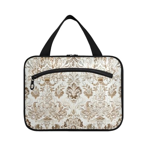 Boho-Reise-Organizer-Tasche zum Aufhängen, mit Haken, gesteppte Make-up-Tasche für Damen, Urlaub, Maleta para maquillaje L von Amooorous
