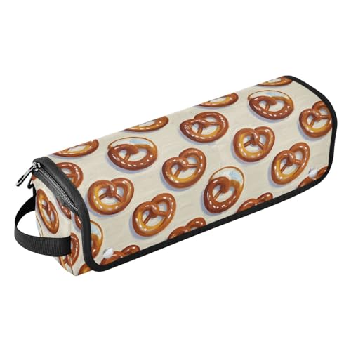 Braune Delicious Lye Knot Hair Tool Reisetasche für Frauen mit hitzebeständiger Matte, große Kapazität, Haarwerkzeug-Organizer für Glätteisen, heiße Werkzeuge und Haarpflege-Zubehör, Reisetasche für von Amooorous