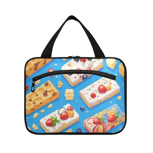 Breakfast Yummy Waffles Gelbe hängende Reisetasche für Frauen mit Haken, Designer-Zubehör, Make-up-Kosmetiktasche für Väter, Hotel, Bolso de Para Mujer L Breakfast Yummy Waffles Gelbe hängende Reisetasche für Frauen mit Haken, Designer-Zubehör, Make-up-Kosmetiktasche für Väter, Hotel, Bolso de Para Mujer L von Amooorous