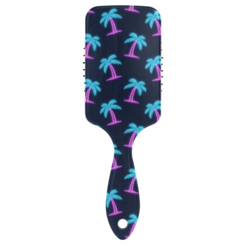 Bunte, fluoreszierende Neon-Strand-Kokosnussbäume, glatte Bürsten für schwarze Frauen, Kopfhaut-Massagebürste für dickes Haar mit ergonomischem Griff, Cepillo para definir rizos Bunte, fluoreszierende Neon-Strand-Kokosnussbäume, glatte Bürsten für schwarze Frauen, Kopfhaut-Massagebürste für dickes Haar mit ergonomischem Griff, Cepillo para definir rizos von Amooorous