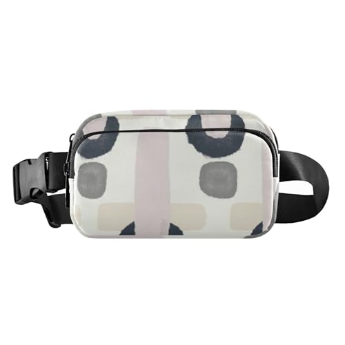 Bunte, schlichte, lässige Bauchtasche mit geometrischem Design, Bauchtasche für Damen und Herren, wasserabweisend, Crossbody-Gürteltasche mit verstellbarem Riemen für Reisen, Einkaufen, Laufen, von Amooorous