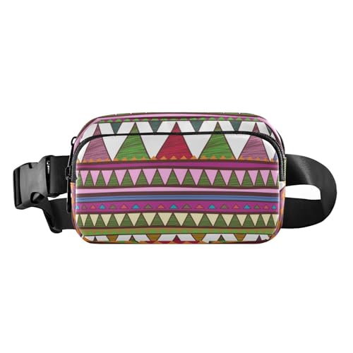Buntes Vintage-Boho-Blumenmuster, modische Bauchtasche für Damen und Herren, wasserabweisend, Umhängetasche mit verstellbarem Riemen für Reisen, Einkaufen, Laufen, Buntes Vintage-Boho-Blumenmuster, 1 von Amooorous