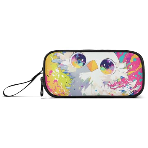 Buntes Vogel-Federmäppchen aus Nylon, hohe Kapazität, Federmäppchen, für adrette Schule, Teenager, Mädchen von Amooorous