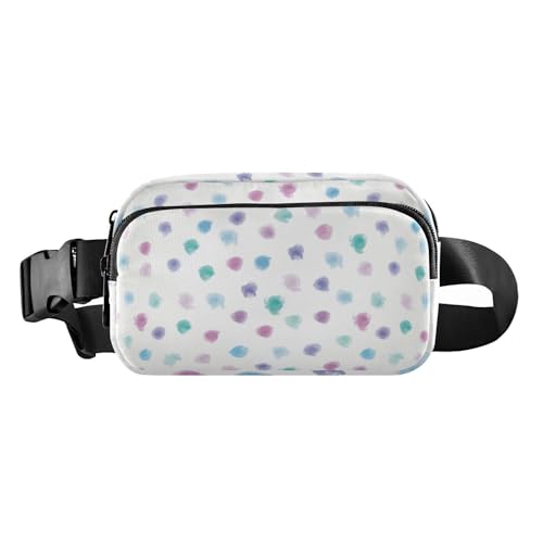 Buntes unregelmäßiges Design, modische Bauchtasche für Damen und Herren, kleine Umhängetasche mit verstellbarem Riemen für Workout, Laufen, Wandern, Buntes unregelmäßiges Design, 1 size von Amooorous