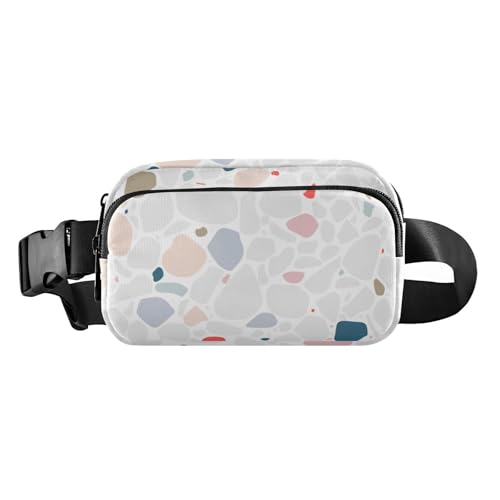 Buntes unregelmäßiges Design, modische Bauchtasche für Damen und Herren, wasserabweisend, mit verstellbarem Riemen für Reisen, Urlaub, Laufen, Buntes unregelmäßiges Design, 1 size von Amooorous