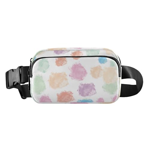 Buntes unregelmäßiges Design, niedliche Bauchtasche für Männer und Frauen, Mehrzweck-Umhängetasche mit verstellbarem Riemen für Radfahren, Wandern, Fitnessstudio, Buntes unregelmäßiges Design, 1 size von Amooorous