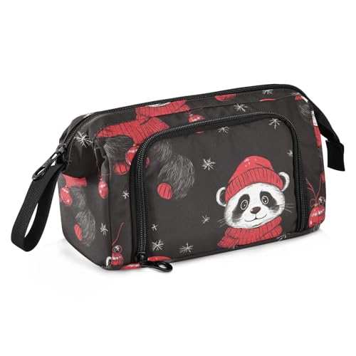Cartoon Cute Black Christmas Panda School Pencil Case Large Capacity Girls Pencil Case Multifunctional Pencil Bags with Zipper for Teen Boys Middle School Cartoon Cute Black Christmas Panda School Pencil Case Large Capacity Girls Pencil Case Multifunctional Pencil Bags with Zipper for Teen Boys Middle School von Amooorous