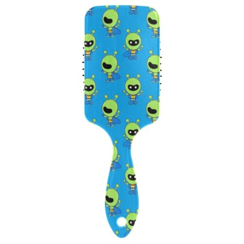 Cartoon Cute Green Aliens Friendly Hair Brush Men Designed scalp massage for straight hair with Ergonomic handle cepillo para cabello de mujer Cartoon Cute Green Aliens Friendly Hair Brush Men Designed scalp massage for straight hair with Ergonomic handle cepillo para cabello de mujer von Amooorous