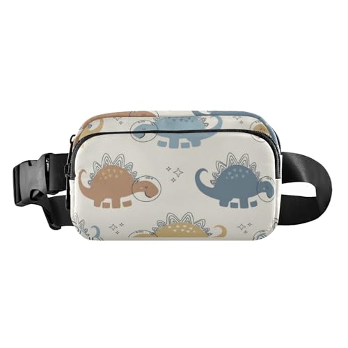 Cartoon-Gürteltasche mit Dinosaurier-Motiv, für Herren und Damen, große Kapazität, Crossbody-Tasche, Anti-Diebstahl-Hüfttasche mit verstellbarem Gurt, für Workout, Laufen, Wandern, Bunte von Amooorous