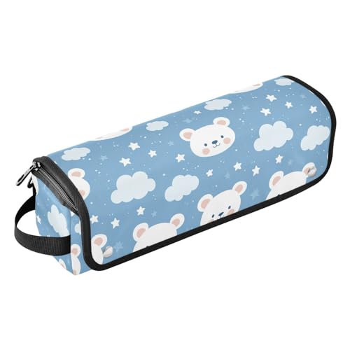 Cartoon-Haar-Werkzeug-Organizer mit abnehmbarer hitzebeständiger Matte, wasserdicht, tragbar, offen, flach, Reisetasche, für Lockenstab und Glätteisen, flacher Haartrockner von Amooorous