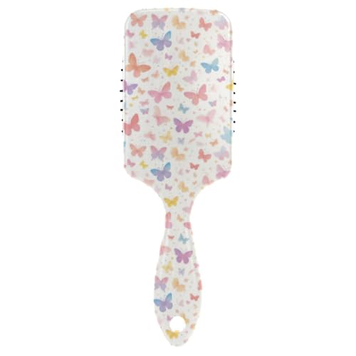 Cartoon-Haarbürste mit niedlichem buntem Schmetterling, für Herren, Kopfhaut-Massagegerät für Haarwachstum, mit ergonomischem Griff, Cepillo para cabello rizado Cartoon-Haarbürste mit niedlichem buntem Schmetterling, für Herren, Kopfhaut-Massagegerät für Haarwachstum, mit ergonomischem Griff, Cepillo para cabello rizado von Amooorous