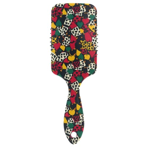 Cheetah Skin Print Texas Hold'em sanfte Haarbürste für Herren, Kopfhautmassagegerät für lockiges Haar mit ergonomischem Griff, cepillos para cabello Cheetah Skin Print Texas Hold'em sanfte Haarbürste für Herren, Kopfhautmassagegerät für lockiges Haar mit ergonomischem Griff, cepillos para cabello von Amooorous