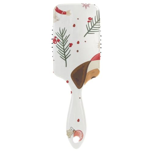 Christmas Puppy Antistatische Haarbürste für dickes Kopfmassagegerät Kopfhaut für kurzes Haar mit ergonomischem Griff, Cepillo para definir rizos von Amooorous