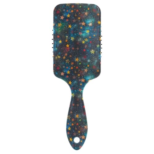 Colored Star glatte Haarbürste für Damen, Kopfhaut-Massagebürste für feines Haar mit ergonomischem Griff, Cepillo para peinar Colored Star glatte Haarbürste für Damen, Kopfhaut-Massagebürste für feines Haar mit ergonomischem Griff, Cepillo para peinar von Amooorous