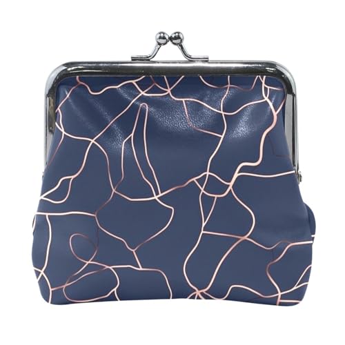 Damen Geldbörse Leder Unregelmäßige Maserung Schwarz Gold Wasserdicht Make-up Periode Tasche für Männer Frauen Reisen von Amooorous