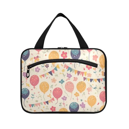 Dijia0244_Cute_Balloon_Birthday_Brown_Picture_Highly_Detailed_s_7bf4a850-a3d3-4e22-9c5e-b2c5dab47de0 Hängende Kulturbeutel für Frauen mit Haken, wasserdichte Designer-Tasche für Toilettenartikel von Amooorous