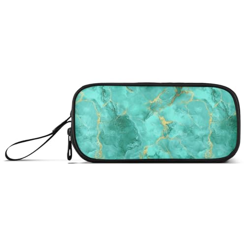 Federmäppchen für Mädchen, mit Marmorstruktur, Nylon, großes Fassungsvermögen, für Teenager, Mädchen, Schreibwaren für Büromänner von Amooorous