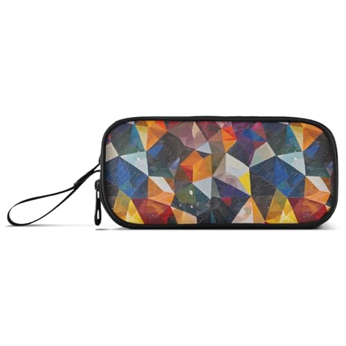 Federmäppchen für Mädchen, mit farbigen Diamanten, Ölgemälde, Nylon, hohe Kapazität, Federmäppchen, Schreibwaren für Schule, Herren von Amooorous