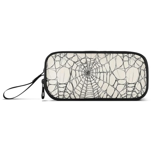 Federmäppchen mit Spinnennetz, Nylon, mit Reißverschluss, großes Fassungsvermögen, Federmäppchen, Schreibwaren-Organizer für elementare Männer von Amooorous