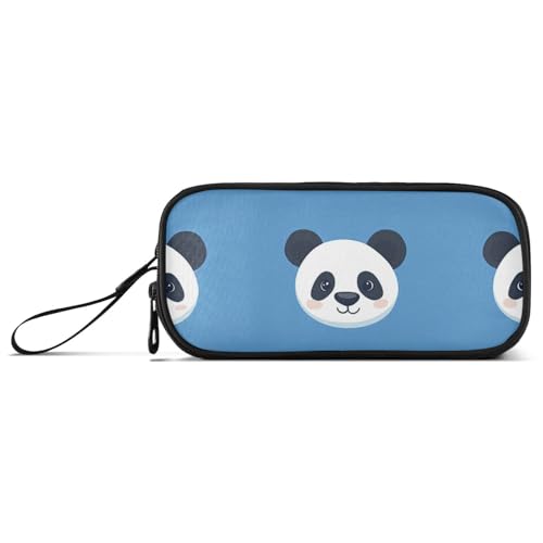 Federmäppchen mit niedlichem Panda-Motiv, Nylon, für Teenager, Mädchen, große Kapazität, Federmäppchen, Organizer, Schreibwaren-Organizer für Grundschullehrer von Amooorous