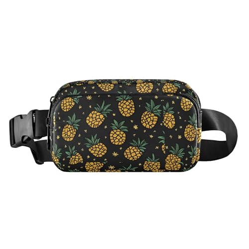 Fruit Pineapple modische Gürteltasche für Damen und Herren, Mehrzweck-Crossbody-Tasche, Anti-Diebstahl-Hüfttasche mit verstellbarem Gurt, für Radfahren, Wandern, Fitnessstudio von Amooorous