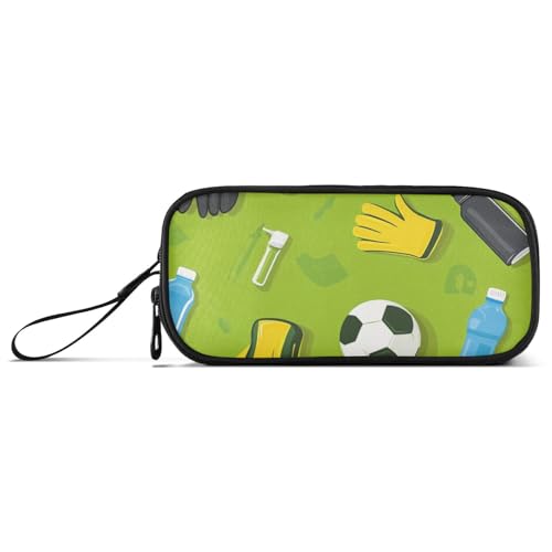 Fußballtrikot, Nylon-Federmäppchen für Teenager, Mädchen, hohe Kapazität, College-Federmäppchen, Schreibwaren-Tasche für High School Preppy von Amooorous