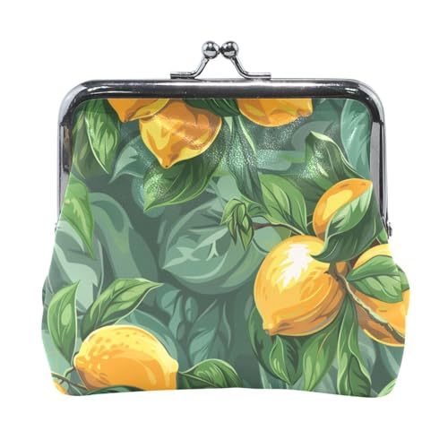 Gelbe zitronengrüne Blätter, für Damen und Herren, Leder, Münzgeldbörse, praktischer Schmuck für Männer, Frauen, Reisen Gelbe zitronengrüne Blätter, für Damen und Herren, Leder, Münzgeldbörse, praktischer Schmuck für Männer, Frauen, Reisen von Amooorous