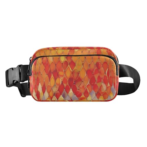 Giclée-Gürteltasche mit leuchtendem Flammenmotiv, stilvolle Bauchtasche für Damen und Herren, Mehrzweck-Crossbody-Pass-Tasche mit verstellbarem Riemen für Reisen, Laufen, Wandern, von Amooorous