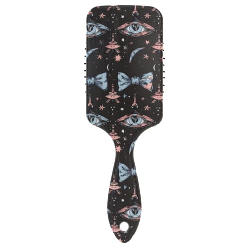 Gotische blaue rosa Schleifen-Augen, sanfte Haarbürsten für schwarze Frauen, Kopfmassagegerät für nasses Haar mit ergonomischem Griff, cepillo para cabello Gotische blaue rosa Schleifen-Augen, sanfte Haarbürsten für schwarze Frauen, Kopfmassagegerät für nasses Haar mit ergonomischem Griff, cepillo para cabello von Amooorous