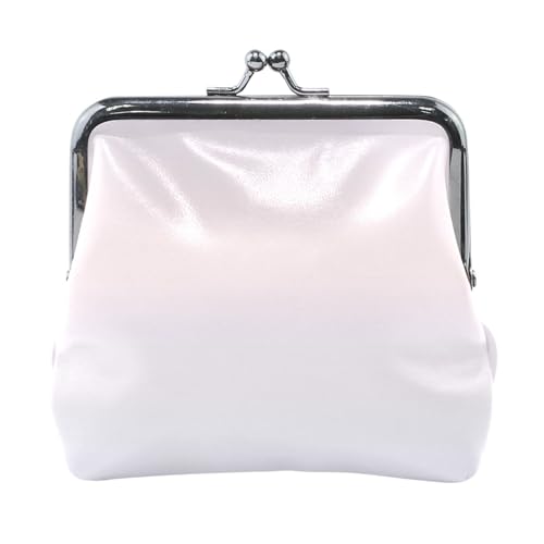Gray-Peach Gradient Damen Leder Münzgeldbörsen Beutel Tragbarer Münzhalter für Frauen von Amooorous