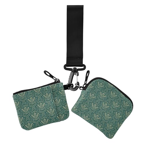 Green Christmas Floral Damen Dual Wallets Visitenkartenetuis Minimalistischer Visitenkartenhalter mit Reißverschlusstasche für Damen 2 Packungen, Grünes Weihnachtsblumen, 1 size, Casual Green Christmas Floral Damen Dual Wallets Visitenkartenetuis Minimalistischer Visitenkartenhalter mit Reißverschlusstasche für Damen 2 Packungen, Grünes Weihnachtsblumen, 1 size, Casual von Amooorous