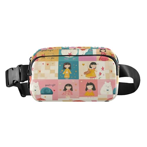 Gürteltasche für Damen und Herren, wasserdicht, mit verstellbarem Riemen, für Reisen, Laufen, Wandern von Amooorous