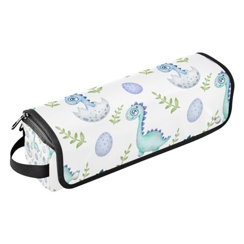 Haarwerkzeug-Reisetasche für Frauen und hitzebeständige Matte, wasserdicht, Reise-Organizer für Glätteisen, heiße Werkzeuge und Haarpflegezubehör, Cartoon-Blau, Dinosaurier-Reisezubehör für Frauen, von Amooorous