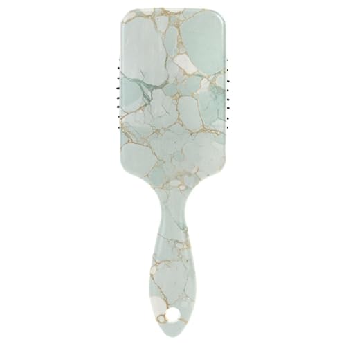 Hellgrüne luxuriöse Marmor-Textur-freundliche Herren-Haarbürste, Kopfhaut-Massagegerät für nasses Haar mit ergonomischem Griff, Cepillo para cabello de mujer Hellgrüne luxuriöse Marmor-Textur-freundliche Herren-Haarbürste, Kopfhaut-Massagegerät für nasses Haar mit ergonomischem Griff, Cepillo para cabello de mujer von Amooorous