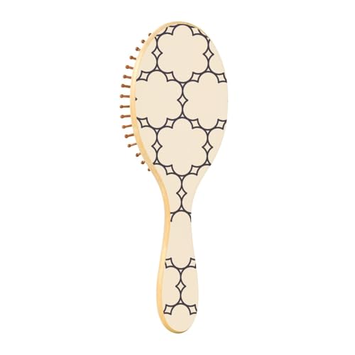 Holzhaarbürste, braun und schwarz, kariert, Paddelbürste für natürliches Haar, Holzhaarbürsten für Damen, Nachrichtenbürste aus Holz Holzhaarbürste, braun und schwarz, kariert, Paddelbürste für natürliches Haar, Holzhaarbürsten für Damen, Nachrichtenbürste aus Holz von Amooorous
