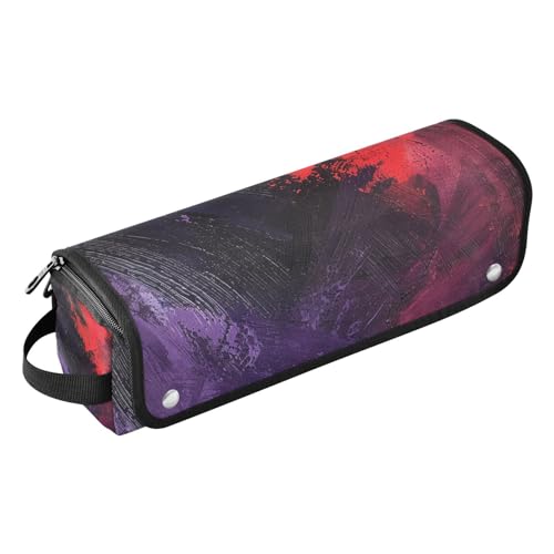 Hot Hair Tools Reisetasche mit Eisenmatte, wasserdicht, flacher Lockenstab, Reise-Organizer für Glätteisen, Lockenstab, Haartrockner, Schwarz und Rot, Pastellfarben, Textur, Haar-Accessoires von Amooorous