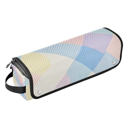 Hot Hair Tools Reisetasche mit hitzebeständigem Pad, wasserdichter Lockenstab Reiseetui für Glätteisen, heiße Werkzeuge und Haarpflegezubehör, eine Nahaufnahme von Gingham-Muster, tragbarer Organizer, von Amooorous