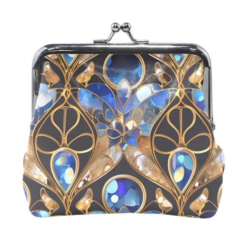 Kleine Geldbörse aus Leder im Boho-Stil, einzigartiger Schmuck-Organizer für Männer, Frauen, Reisen von Amooorous