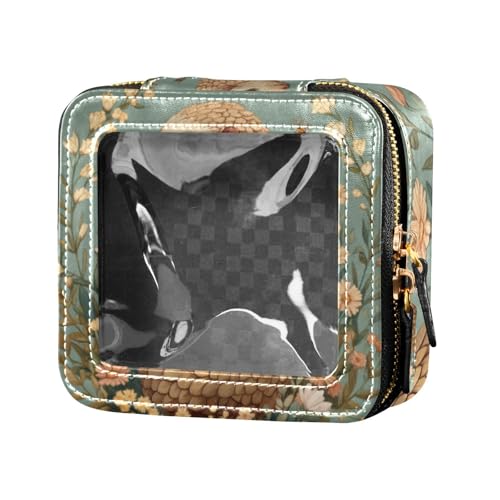 Kleine Make-up-Tasche mit niedlichem Pangolin-Motiv, Cartoon-Motiv, transparent, kleine Kosmetiktasche für Geldbörse, Mini-Make-up-Behälter zum Fliegen von Amooorous