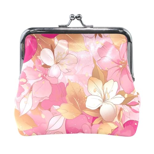 Kleine Münzbeutel für Münzen, für Damen und Herren, Roségold, personalisierbar, Blüte, PU-Leder, für Reisen Kleine Münzbeutel für Münzen, für Damen und Herren, Roségold, personalisierbar, Blüte, PU-Leder, für Reisen von Amooorous