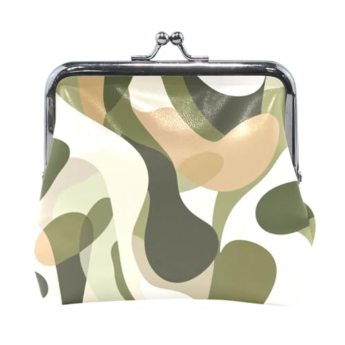 Kleingeldgeldbörse aus PU-Leder, niedlich, für Damen und Herren, Camouflage, Grün / Weiß Kleingeldgeldbörse aus PU-Leder, niedlich, für Damen und Herren, Camouflage, Grün / Weiß von Amooorous