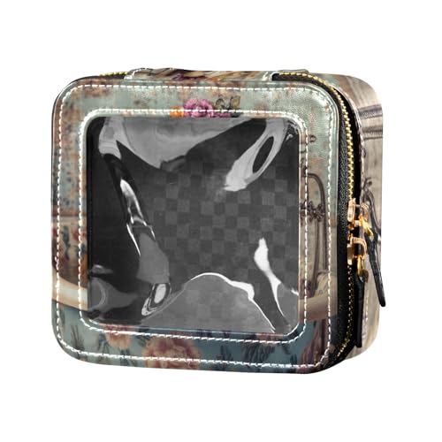 Kosmetiktasche mit Cartoon-Motiv, niedliches gelbes Kamel, wasserdicht, transparent, Make-up-Tasche, Organizer, Reise-Kosmetiktasche für Reisen von Amooorous