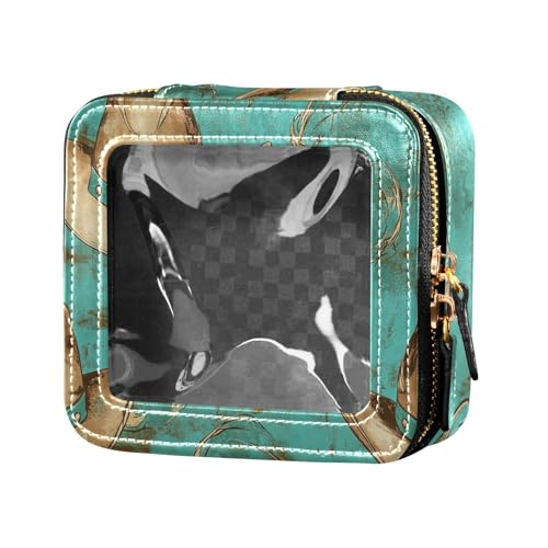 Kosmetiktasche mit Cowboyhut, wasserdicht, transparent, Kulturbeutel, kleine Kosmetiktasche für Geldbörse für Reisen von Amooorous