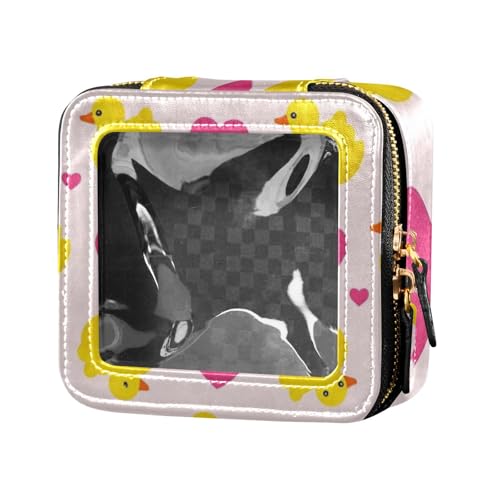 Kosmetiktasche mit niedlicher gelber Ente, mit Reißverschluss, Kosmetiktasche, Organizer für Damen von Amooorous