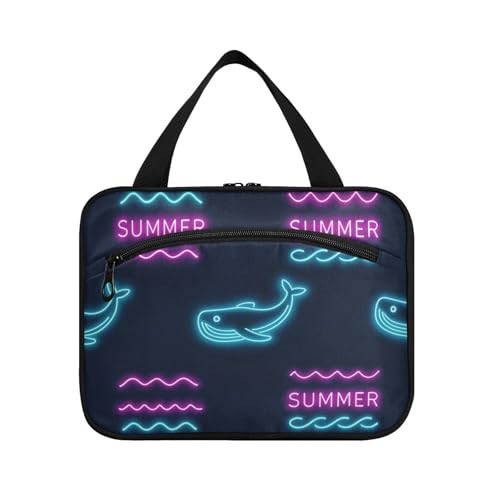 Kosmetiktasche zum Aufhängen, für Damen, mit Haken, Designer-Tasche mit Fächern für Reisen, Make-up, Urlaub, Bolsas para maquillaje L von Amooorous