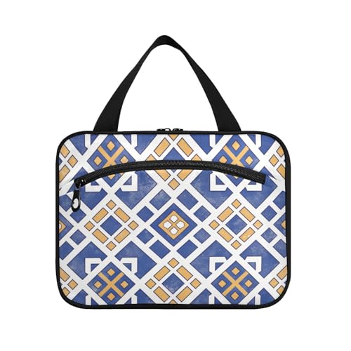 Kulturbeutel mit flachem geometrischem Muster, achteckig, zum Aufhängen, groß, mit Haken, tragbares Designer-Kulturset für Frauen, Kreuzfahrten, Cartera para maquillaje L Kulturbeutel mit flachem geometrischem Muster, achteckig, zum Aufhängen, groß, mit Haken, tragbares Designer-Kulturset für Frauen, Kreuzfahrten, Cartera para maquillaje L von Amooorous