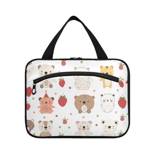 Kulturbeutel mit niedlichem Cartoon-Bär, zum Aufhängen, mit Haken, Designer-Kulturbeutel für Damen, Badezimmer, Bolsos para Hombre L Kulturbeutel mit niedlichem Cartoon-Bär, zum Aufhängen, mit Haken, Designer-Kulturbeutel für Damen, Badezimmer, Bolsos para Hombre L von Amooorous