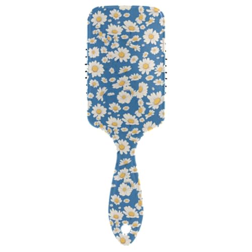 Little Blue and White Daisy sanfte Haarbürste für schwarze Frauen, Massagebürste für dünnes Haar mit ergonomischem Griff, Cepillo para definir rizos Little Blue and White Daisy sanfte Haarbürste für schwarze Frauen, Massagebürste für dünnes Haar mit ergonomischem Griff, Cepillo para definir rizos von Amooorous