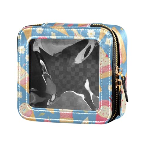 Make-up-Tasche, Reisebeutel für Toilettenartikel, Kosmetik-Organizer für Reisen, Pfirsichblau, transparent von Amooorous